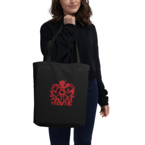 BARAMANT RED LOGO TOTE BAG